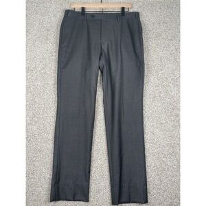 Brooks Brothers Brooksgate Milano 100% Wool Dress Pants Mens 34x30 Charcoal Gray